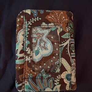 Vera Bradley Java Blue wallet with ID Slot